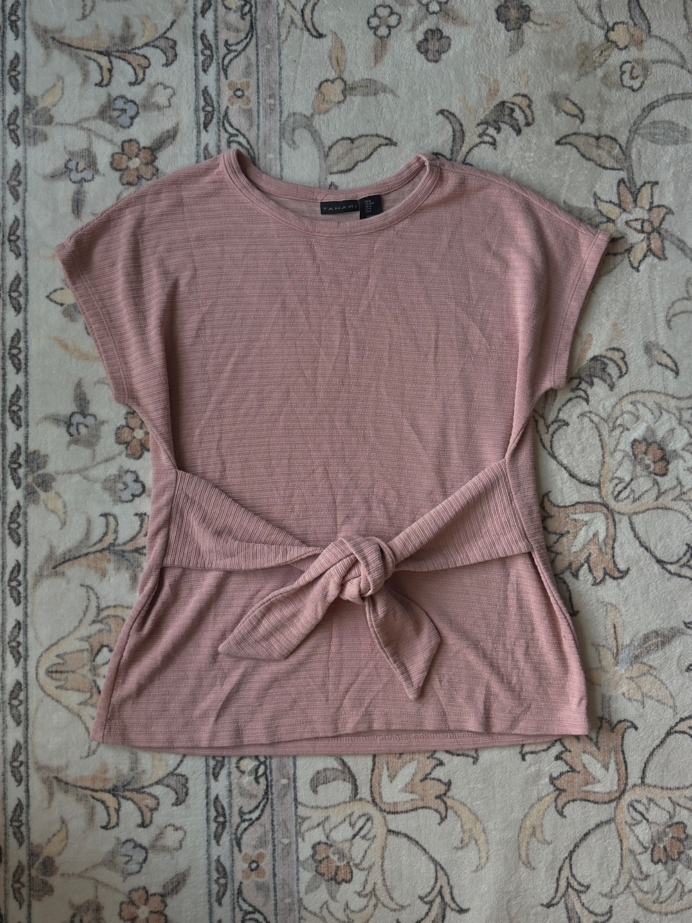 Pink Tie Blouse